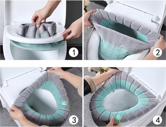 Universal Toilet Seat Cover - Toilet Seat Cover - 4X Toilet Seat Cover - Durable Toilet Seat - Toilet Seat Cover - Warm Toilet Cover - Seat Cover - Toilet Seat