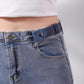 Buckle-Free Belt - 4 Pieces - Elastic Belt Without Buckle - PU - Buckle-Free & Elastic Belt for Women & Men - Buckle-Free Belt - Belt Without Holes - Suitable for Pants and Skirts - 3cm Wide - Black/White/Light Blue/Dark Blue