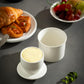 Butter dish - Ceramic - Butter storage box - Butter dishes - Butter dish - Butter pot - With lid - For spreadable butter - White