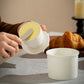 Butter dish - Ceramic - Butter storage box - Butter dishes - Butter dish - Butter pot - With lid - For spreadable butter - White
