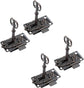 4 Pieces - Furniture Lock - Iron - 53*27 mm - Red Bronze - With Key and Screws - Furniture Locks - Safety Cabinet Lock - Drawer Lock - Lock with Key - For Furniture, Cabinet and Drawer