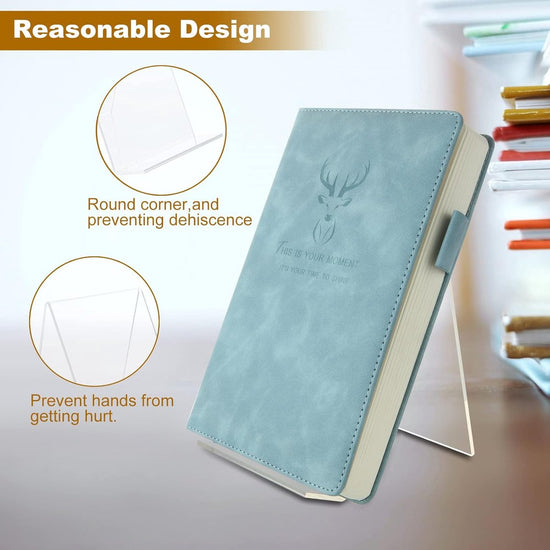 Bookends - 8 Pieces - Plate Holder - Sliding Stand - Phone Holder - Business Card Holder - Book Stand - Durable - Adjustable - Transparent - For Books, Cookbooks, Magazines, Postcards, Artwork - Acrylic - 10*11.5*13cm