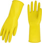 Cleaning gloves - 3 pairs - rubber gloves - dishwashing gloves - rubber gloves - dishwashing gloves - waterproof rubber gloves - household gloves - reusable - rubber - dishwashing gloves - size L - yellow