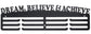 Medal hanger - Medal holder - Medal hanging - Medal holder - Hanging hooks - Medal rack - black - 36*11.5cm - metal - wall decoration