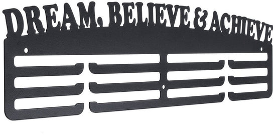 Medal hanger - Medal holder - Medal hanging - Medal holder - Hanging hooks - Medal rack - black - 36*11.5cm - metal - wall decoration