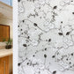 Window film - Self-adhesive window film - Easy installation - 50*200cm - Frosted glass with flowers - black, white - Self-adhesive - PVC - Self-adhesive wallpaper for decoration