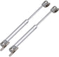 2 pieces - Gas Spring - Softclose Door Fitting - 120N - Zinc Alloy - Silver - Telescopic Cabinet Door Gas Spring - Hydraulic Support - Door Lift Damper for Cabinet Door or Flap