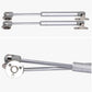 2 pieces - Gas Spring - Softclose Door Fitting - 120N - Zinc Alloy - Silver - Telescopic Cabinet Door Gas Spring - Hydraulic Support - Door Lift Damper for Cabinet Door or Flap