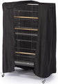Parrot Cage Cover - Birdcage Cover and Dustproof Covers - Good Night Cover for Parrots - 210D Oxford Cloth - 104*69*122cm - Universal - Blackout - Waterproof - Black