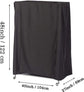 Parrot Cage Cover - Birdcage Cover and Dustproof Covers - Good Night Cover for Parrots - 210D Oxford Cloth - 104*69*122cm - Universal - Blackout - Waterproof - Black