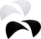 2 Pairs - Shoulder - 16*9*1.5cm - Black and White - Shoulder Pads - Shoulder Pads - Foam Padded - Shoulder Pads - Velcro - Soft Foam Padded - Reusable - For Blazer Clothing Crafts