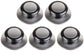 Pot Lid Knob - 5 Pieces - Lid Knob - 5-12mm Universal - Lid Handle - Kitchen Cookware Knob - For Replacing Pot Lids - 5.8*2.3cm - Silver and Black