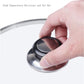 Pot Lid Knob - 5 Pieces - Lid Knob - 5-12mm Universal - Lid Handle - Kitchen Cookware Knob - For Replacing Pot Lids - 5.8*2.3cm - Silver and Black