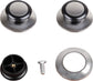 Pot Lid Knob - 5 Pieces - Lid Knob - 5-12mm Universal - Lid Handle - Kitchen Cookware Knob - For Replacing Pot Lids - 5.8*2.3cm - Silver and Black