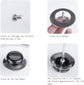 Pot Lid Knob - 5 Pieces - Lid Knob - 5-12mm Universal - Lid Handle - Kitchen Cookware Knob - For Replacing Pot Lids - 5.8*2.3cm - Silver and Black