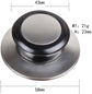 Pot Lid Knob - 5 Pieces - Lid Knob - 5-12mm Universal - Lid Handle - Kitchen Cookware Knob - For Replacing Pot Lids - 5.8*2.3cm - Silver and Black