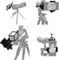 Universal Phone Holder for Telescope - For Eyepiece Diameter Ø 2.5 - 4.8cm - Mobile Phone Adapter Mount - Clip-on Design - For Spotter&