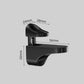 Glass Clamp - 4 Pieces - Glass Shelf Brackets - Zinc Alloy - Glass Shelf Brackets - Adjustable - Duckbill Glass Clamp - Glass Shelf Support Bracket - Clamp Holder Wall Mount - For 3mm-18mm Thick Glass and Wood Shelves - 5.6cm - Black