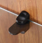 Glass Clamp - 4 Pieces - Glass Shelf Brackets - Zinc Alloy - Glass Shelf Brackets - Adjustable - Duckbill Glass Clamp - Glass Shelf Support Bracket - Clamp Holder Wall Mount - For 3mm-18mm Thick Glass and Wood Shelves - 5.6cm - Black