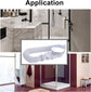 Shower tray siphon - Shower tray drains - Flat shower tray - Extra flat shower tray siphon - Drain set - Shower tray siphon - Shower tray siphon flat - For flat shower trays - Silver and white - Plastic