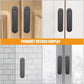 4 pieces - Sliding door handle - Sliding door handle - black - 149*35*6 mm - Furniture handle - Furniture handle - Door fitting - Furniture knob - Self-adhesive - metal