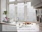 Window film - Easy installation - Glue-free adhesive film for windows and bathrooms - Static - 45cm*4M - 1/2 matte stripes - PVC - Translucent