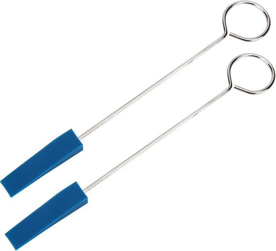 Professional Piano Tuning Kit - Set of 6 - 1x Piano Tuning Hammer, 2x Long Dampers, 2x Short Mutes with Handle, 1x Temperament Strip - Piano Tuner Tool - Professional Metal Rubber Tuning Mute Kit - Blue