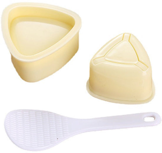 2-Piece Set - Onigiri Mold - Onigiri Mould - Onigiri Shape - Triangular Rice Ball Mold - PP - 7*7.5*4 CM - Rice Former - Yellow - Kitchen Tools - Sushi Maker