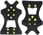 Snow grips over shoes/boots 10 studs Ice Traction Universal Slip on Stretch Fit Snow and Ice, Snow Cleats Crampons Ice Spikes Snow Grips for Winter - L (40-43)
