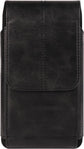 Phone Bag - Black - 15.5*8*2cm - PU Leather - For 6.1 Inch Mobile Phones - With Belt Clip - With Credit Card Slot - Phone Holder Belt Men - Waist Bag - Outdoor Belt Bag - Suitable for Hiking/Outdoor Sports