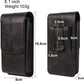 Phone Bag - Black - 15.5*8*2cm - PU Leather - For 6.1 Inch Mobile Phones - With Belt Clip - With Credit Card Slot - Phone Holder Belt Men - Waist Bag - Outdoor Belt Bag - Suitable for Hiking/Outdoor Sports