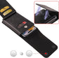 Phone Bag - Black - 15.5*8*2cm - PU Leather - For 6.1 Inch Mobile Phones - With Belt Clip - With Credit Card Slot - Phone Holder Belt Men - Waist Bag - Outdoor Belt Bag - Suitable for Hiking/Outdoor Sports