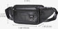 Belt bag - Phone bag - Crossbody - Pouch bag - Leather - Black - 19 x 11 x 3 cm - 6 compartments - Durable - Waterproof - for Travel, Outdoor, Hiking, Sports