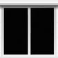 2 pieces Window Film - Blackout Window Film - Sun Protection - Anti-glare - Blackout Cloth - Black - Including Squeegee - Window Sticker - 45x100cm - Supplied with self-adhesive backing