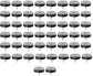 Felt Pads with Screw - Pack of 50 - Floor Protectors - Felt - Furniture Protectors - Anti-Scratch Furniture Coasters - Protective Felt - Round - Against Floor Scratches - Furniture Protection - Chair Leg Protectors - Under Furniture - 20 mm - Black