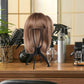 2 pieces - Wig holder - Wig holder Wig stand - Portable wig stand - Mannequin head for women and men - black - 35*18cm - plastic