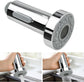 Extendable faucet head - Kitchen faucet head - Spray head - Faucet connector - Faucet attachment - Universal G1/2 - Faucet extension - 2-function - ABS chrome plated - silver - 100*52*52mm