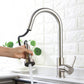 Extendable faucet head - Kitchen faucet head - Spray head - Faucet connector - Faucet attachment - Universal G1/2 - Faucet extension - 2-function - ABS chrome plated - silver - 100*52*52mm