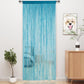 Door curtain - Fly curtain - Door screen - Glitter mosquito net - Anti-fly door curtain - 100 x 200 cm - With silver thread - Polyester - Blue - Decorative curtain - Mosquito net