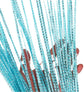 Door curtain - Fly curtain - Door screen - Glitter mosquito net - Anti-fly door curtain - 100 x 200 cm - With silver thread - Polyester - Blue - Decorative curtain - Mosquito net