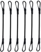 pieces - Elastic with carabiner - Rope Length 30 CM - black - Rope Diameter 6MM - Polypropylene yarn + latex silk - For securing sails, luggage, tents and bicycles