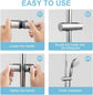 Shower Rail Slider - Hand Shower Bracket - ABS - Adjustable - Shower Head - Universal Shower Holder - Shower Head Holder - Hand Shower Holder - For Hand Shower or Shower Head for Bathroom - Suitable for Ø 18-25mm - Silver