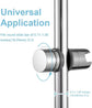 Shower Rail Slider - Hand Shower Bracket - ABS - Adjustable - Shower Head - Universal Shower Holder - Shower Head Holder - Hand Shower Holder - For Hand Shower or Shower Head for Bathroom - Suitable for Ø 18-25mm - Silver