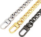 Pieces - Metal Chain - Chain - Bag Strap Chain - Bag Strap - Shoulder Strap - Handbag Strap - Bag Belt - Gold-colored, silver, black - 120cm*9.5mm - Metal