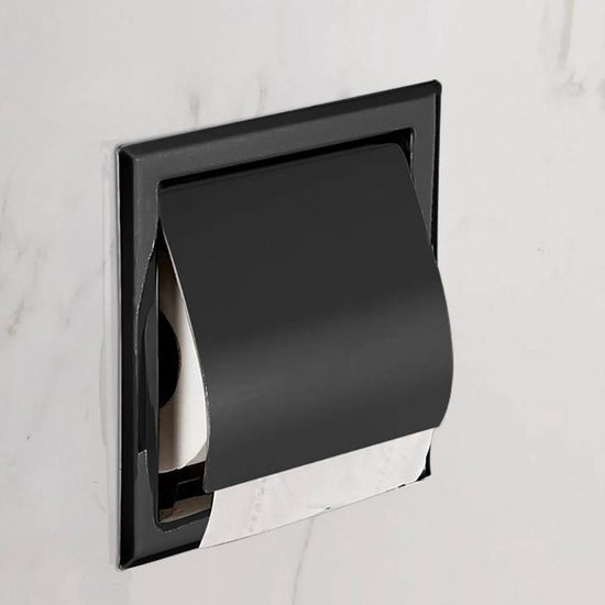 toilet roll holder - Built-in - black toilet roll holder - black toilet roll holder - toilet roll holders - toilet roll holder - stainless steel - for bathroom - toilet roll holder