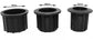 Set of 3 - Parasol base adapter inserts - Reduction rings - 48/38/32 mm center column - Replacement parts for parasol bases - Mounting for outdoor parasol pole