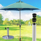 Set of 3 - Parasol base adapter inserts - Reduction rings - 48/38/32 mm center column - Replacement parts for parasol bases - Mounting for outdoor parasol pole