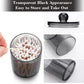 3 pieces - Cotton Ball Holder - Cotton Swab Holder - Cotton Pad Holder - Black - PS - 11*7*7cm