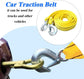 Tow rope Tow strap Tow rope car - 4 m 5000KG - nylon and steel - yellow