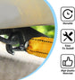 Tow rope Tow strap Tow rope car - 4 m 5000KG - nylon and steel - yellow